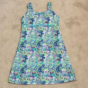 Title Nine Dream sun dress Paisley Built In Shelf Bra size M